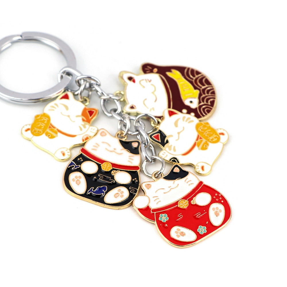 Porte Clé 5 Maneki Neko