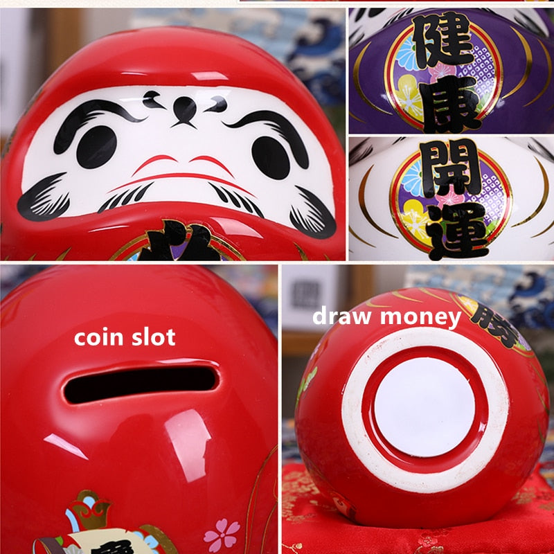 Petite Tirelire Daruma Céramique