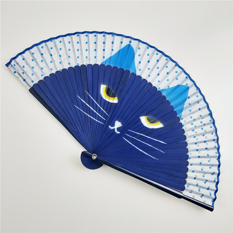 Eventail Japonais Chat