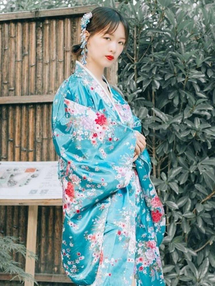 Kimono Japonais Femme Long