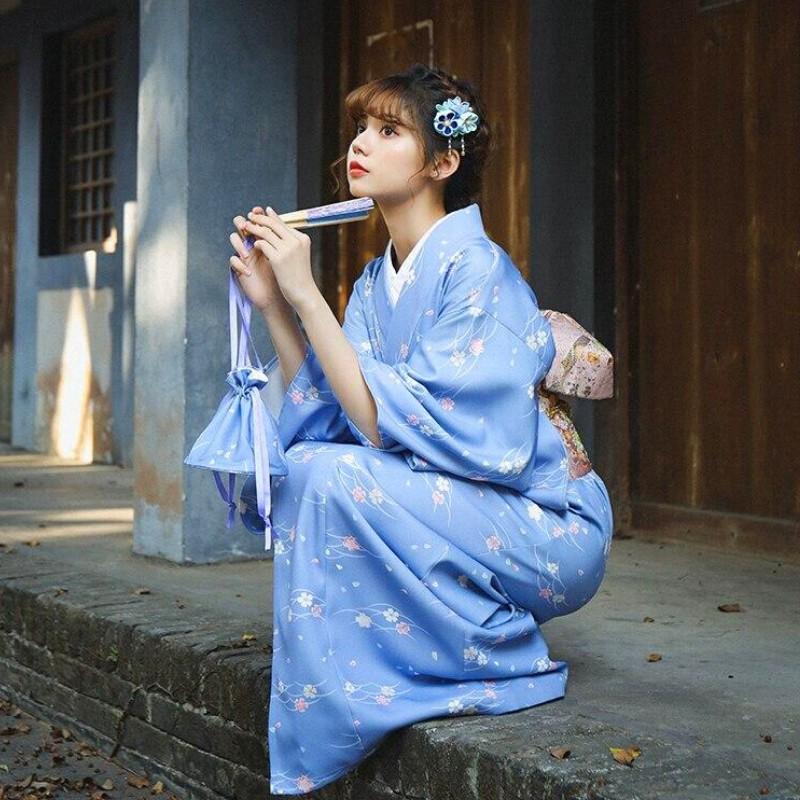 Kimono Japonais Femme Vintage