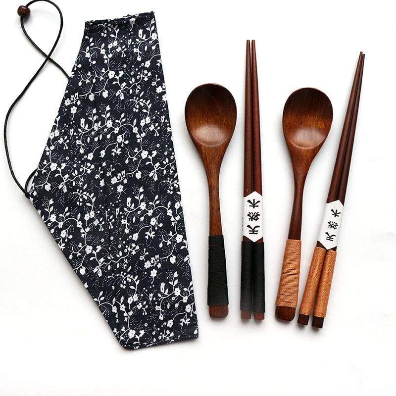 Baguettes et cuillères Japonaises en Bois