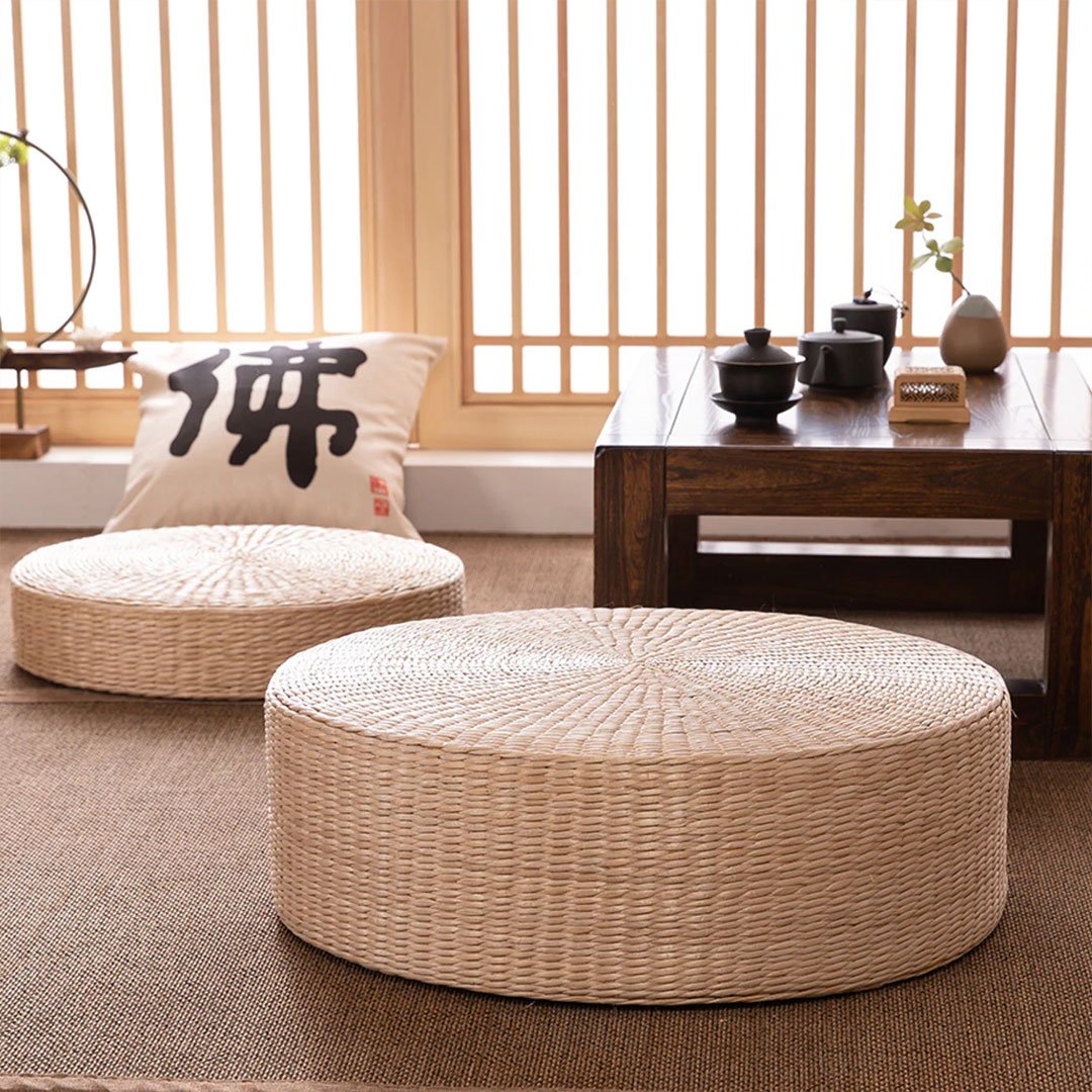 Coussin Japonais de Sol Rond