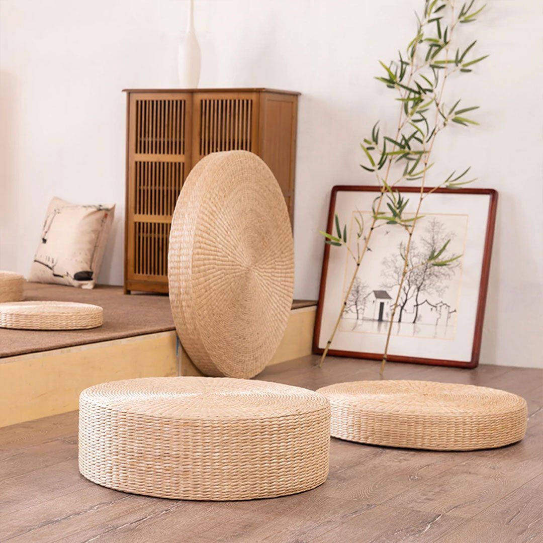 Coussin Japonais de Sol Rond