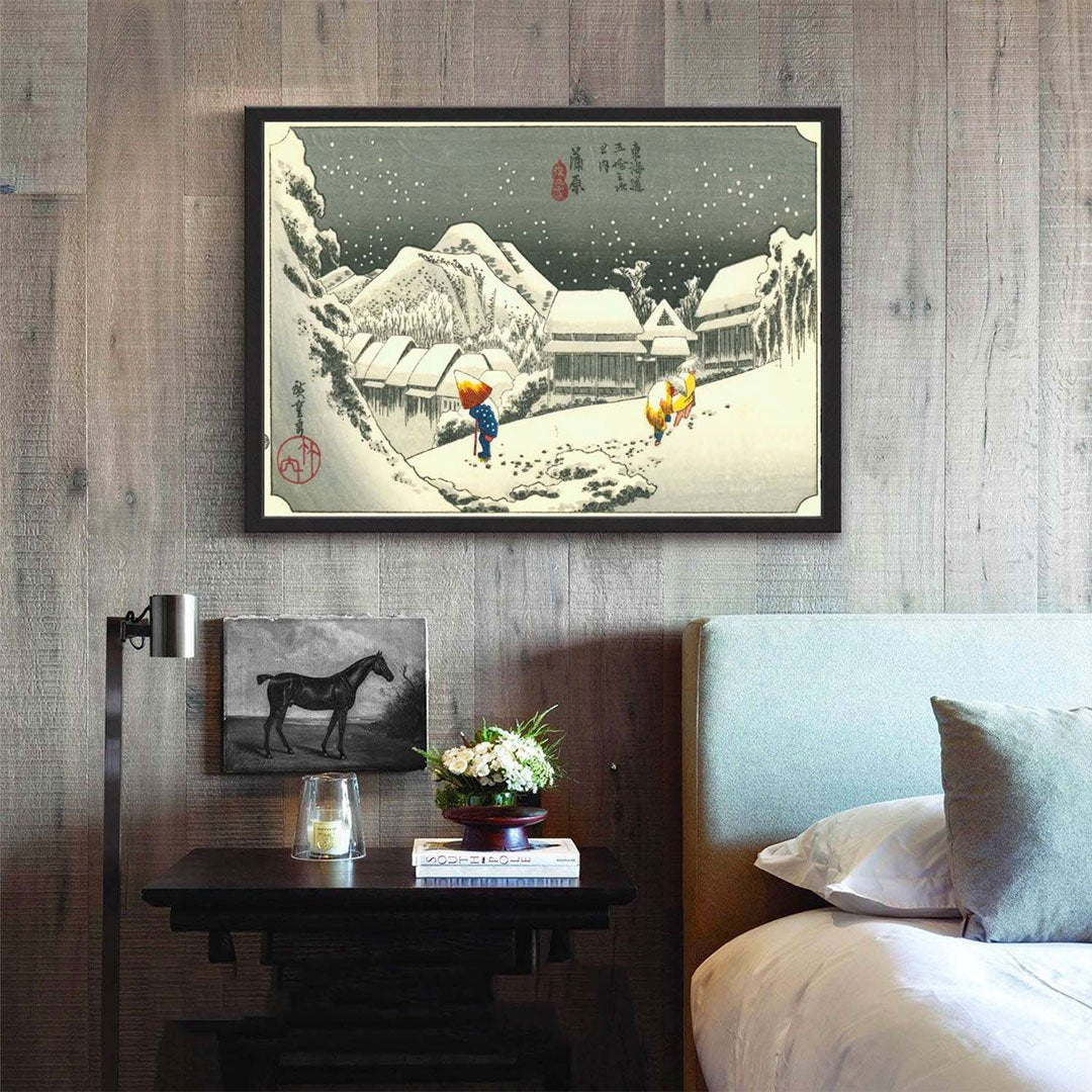 Estampe Japonaise Neige