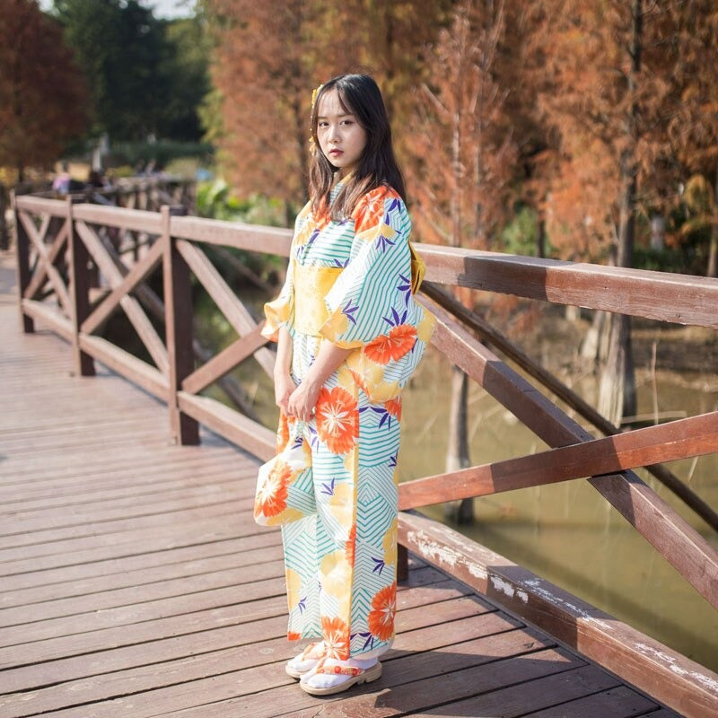 Kimono Japonais Femme Geisha pas Cher