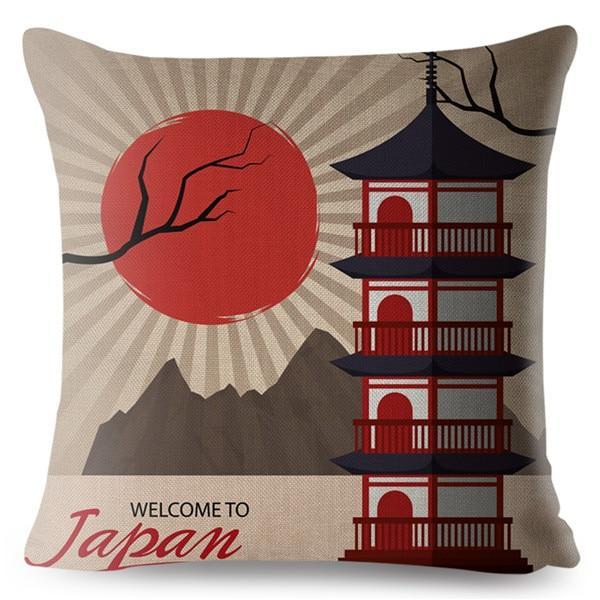 Housse de Coussin Asiatique