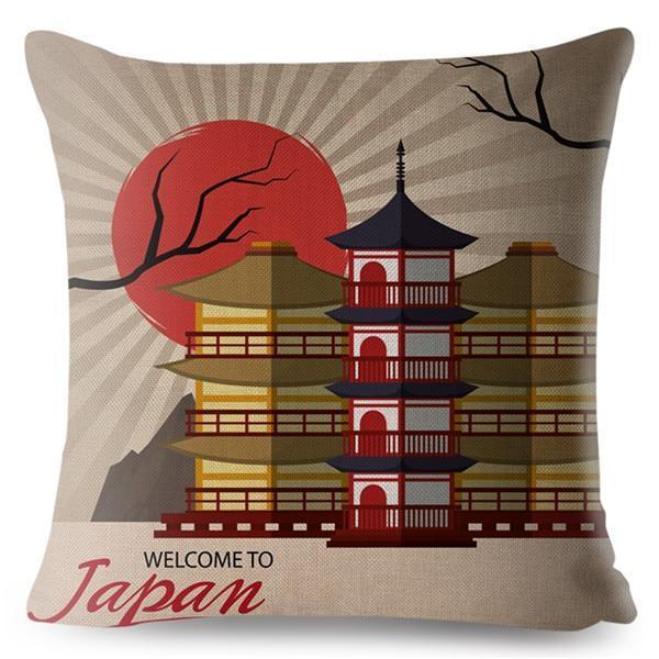 Housse de Coussin Asiatique