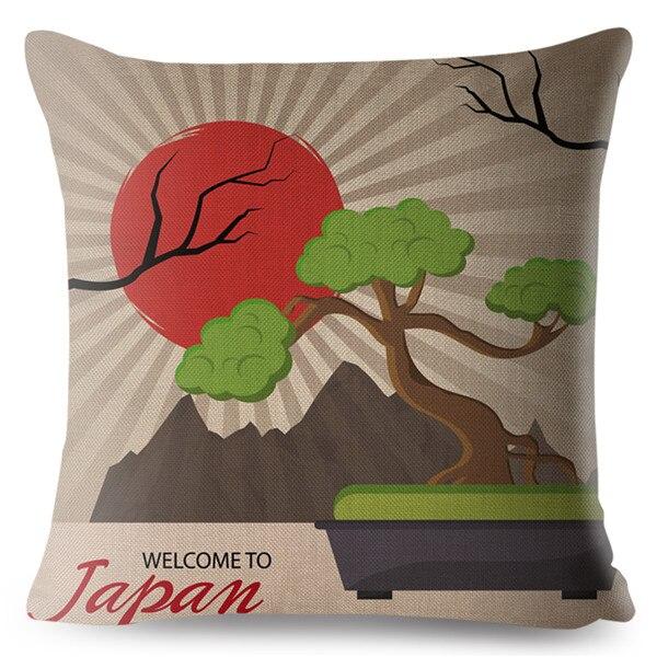 Housse de Coussin Asiatique