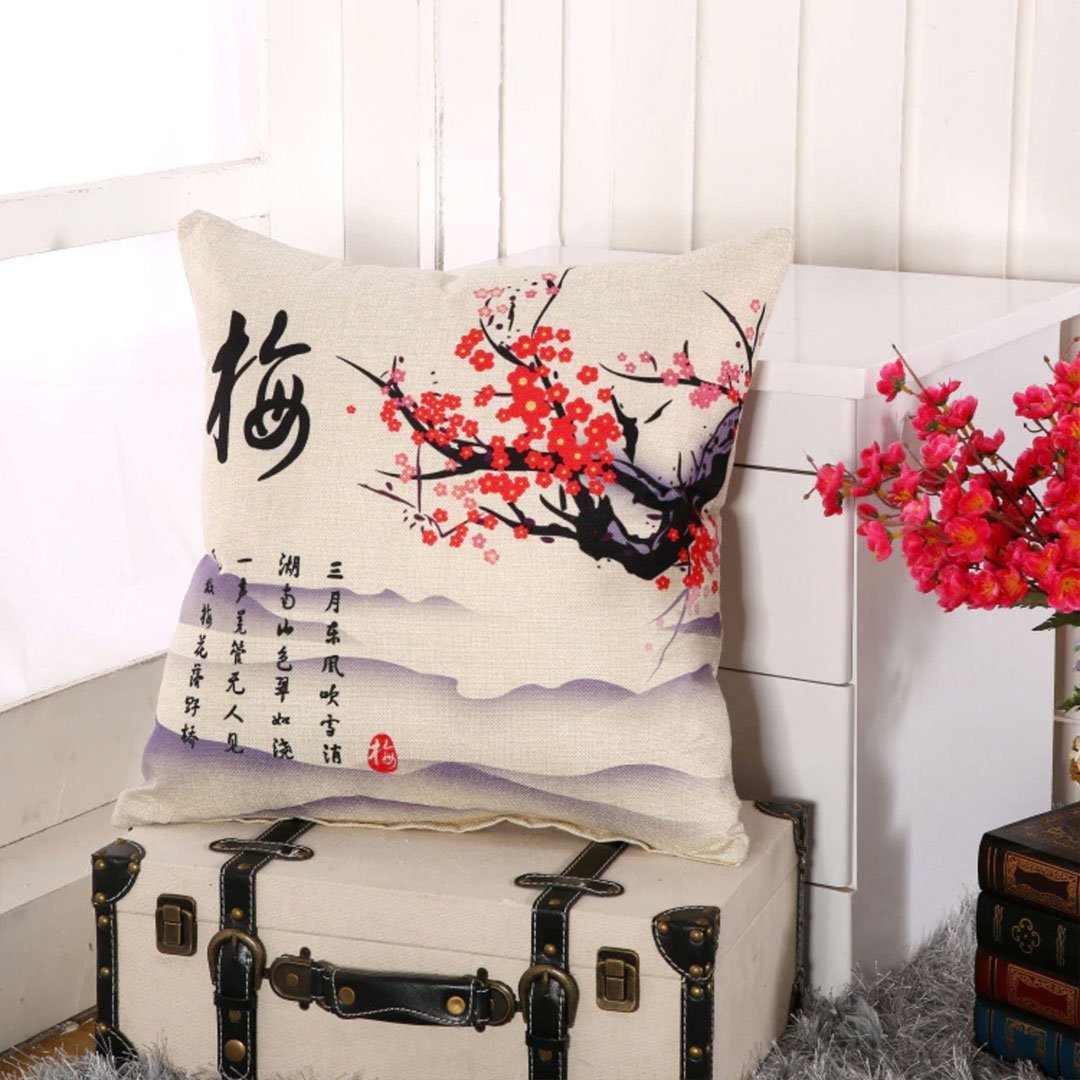 Housse de Coussin Japonais Zen