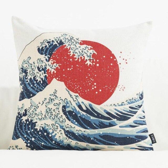 Housse de Coussin Japonisante