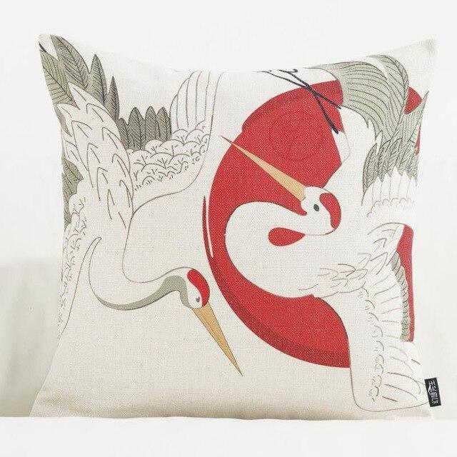 Housse de Coussin Japonisante