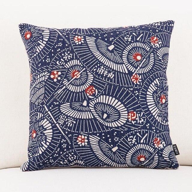Housse de Coussin Motif Japonais