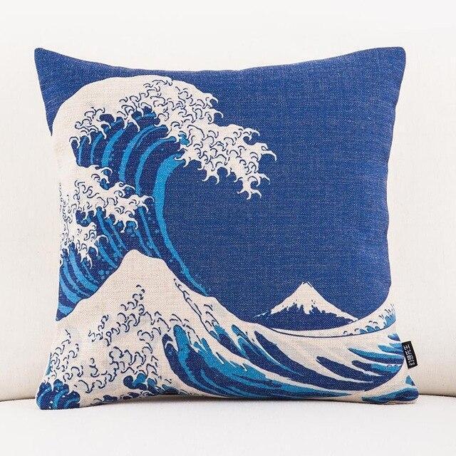 Housse de Coussin Motif Japonais