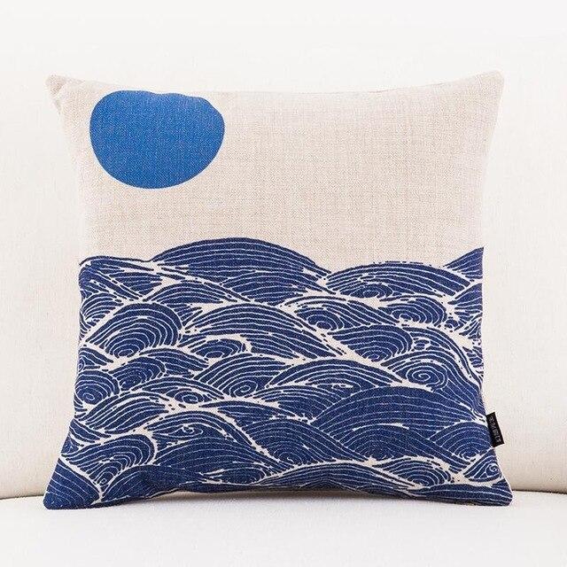 Housse de Coussin Motif Japonais