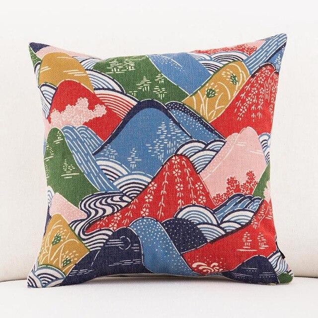 Housse de Coussin Motif Japonais