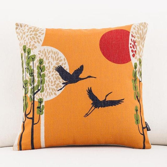 Housse de Coussin Motif Japonais