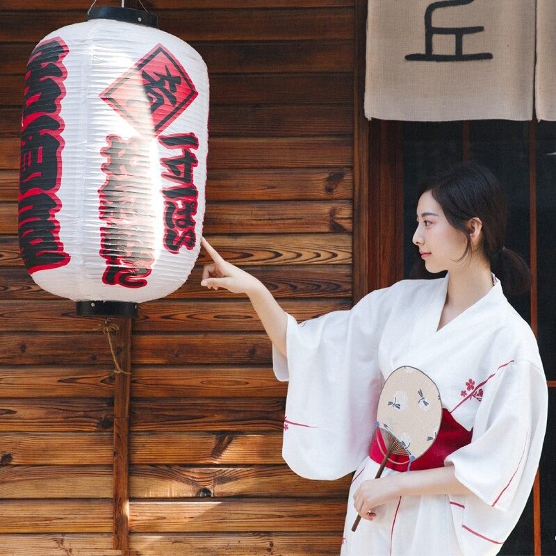 Kimono Japonais Femme Blanc