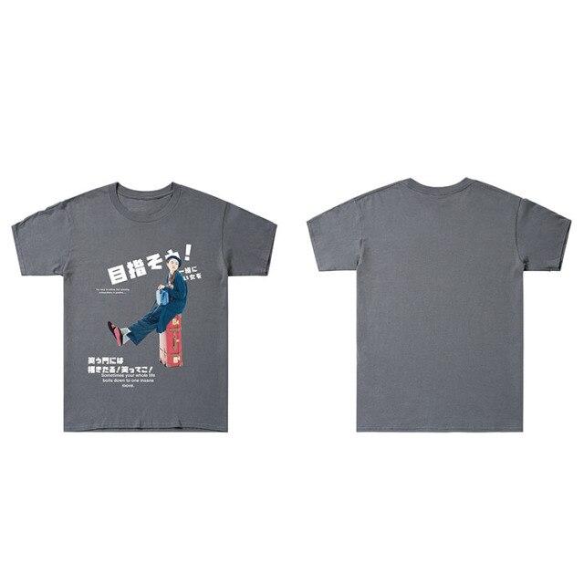 T-Shirt Imprimé Vintage Japonais