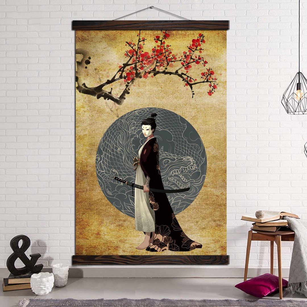 Tableau Cerisier Japonais Rouge