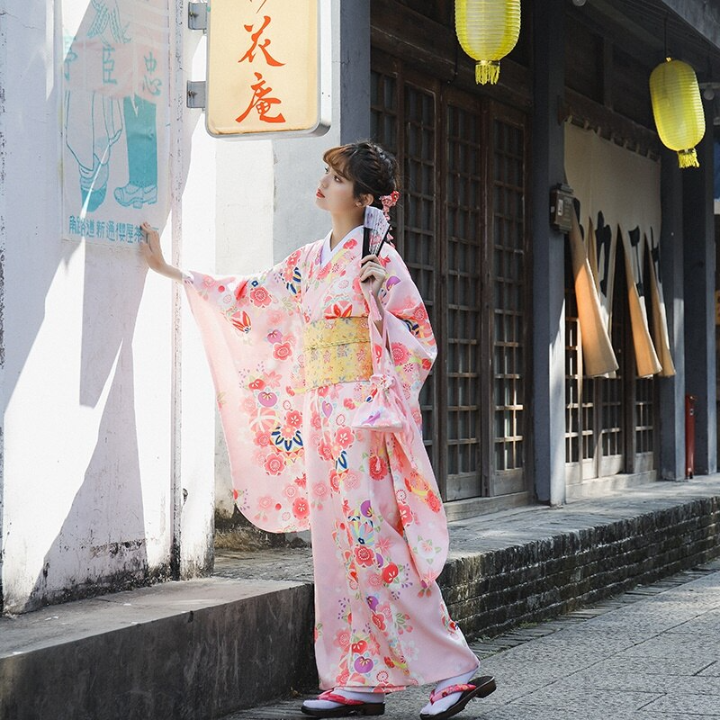 Kimono Japonais Femme Traditionnel Pas Cher
