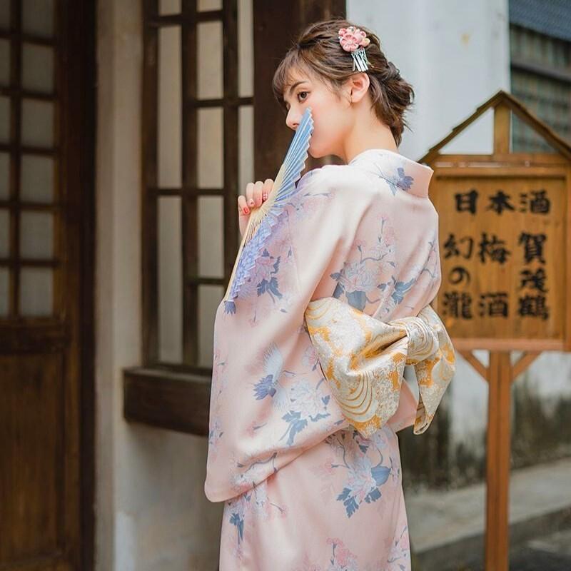 Kimono Japonais Femme Ancien