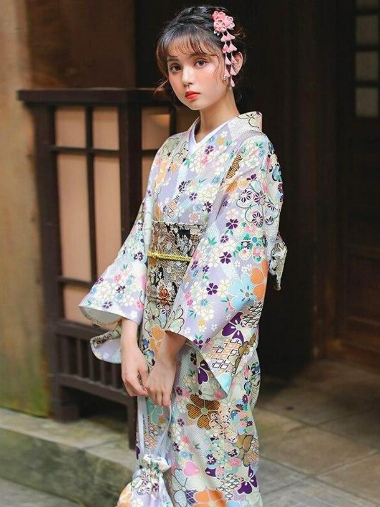 Vrai Kimono Japonais Femme