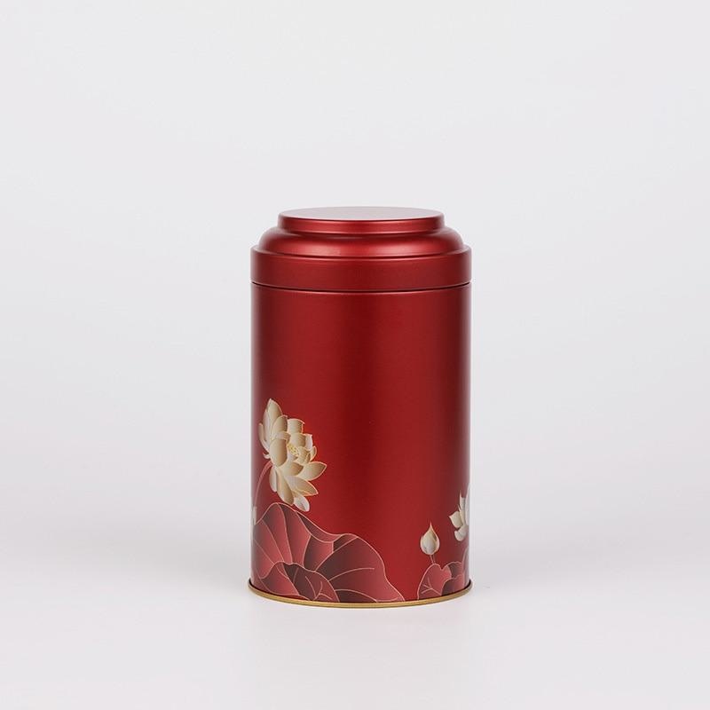 Boîte à Thé Japonaise Lotus - Rouge
