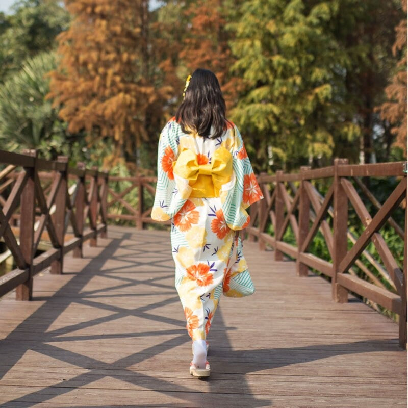 Kimono Japonais Femme Geisha pas Cher