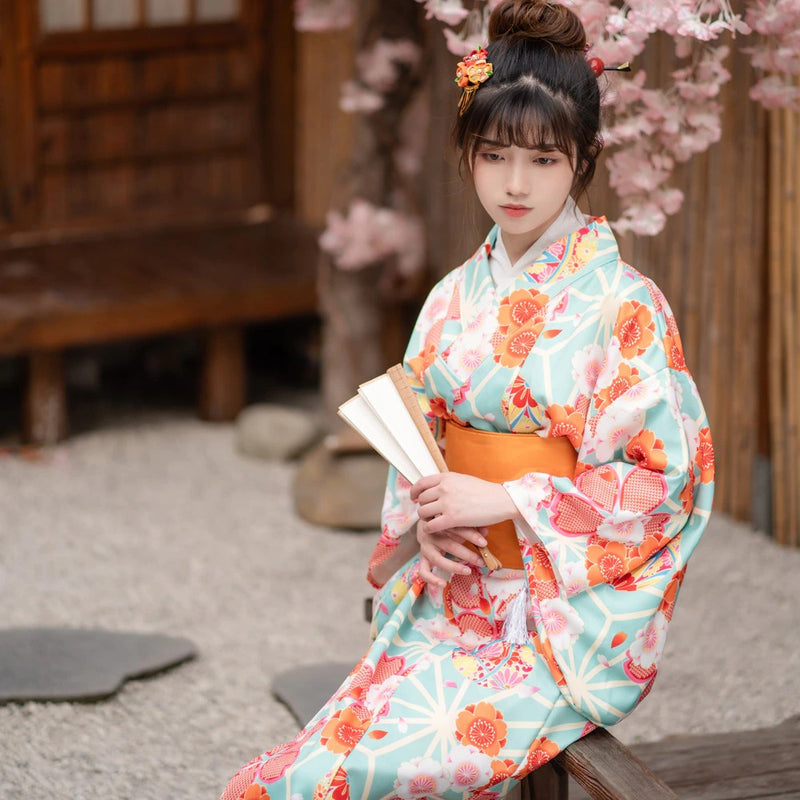Kimono Traditionnel Japonais Couleurs