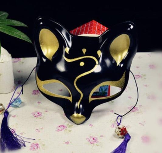 Masque Japonais Kitsune Noir