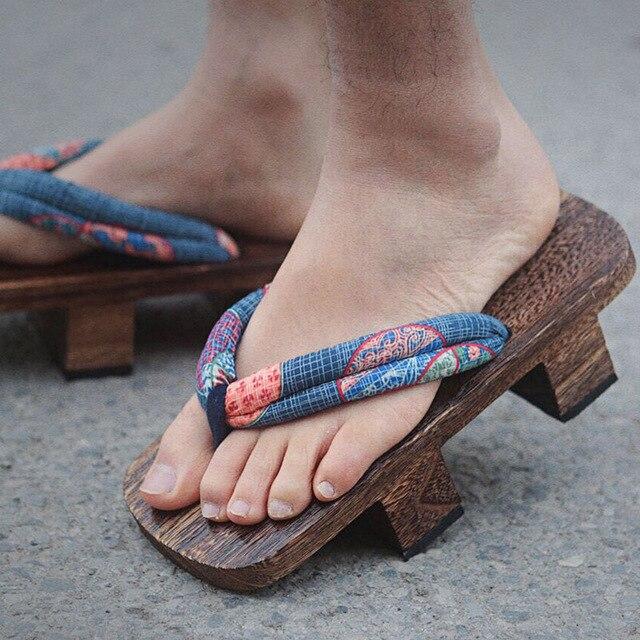 Sandale Japonaise Geta en Bois